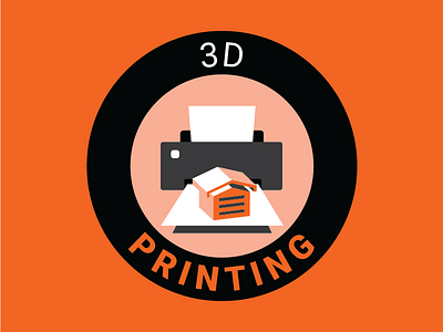 3D Printing 3dprinting badges garage illustrations microsoft