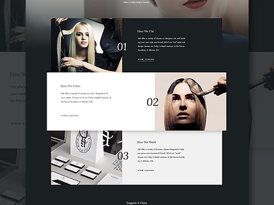 Keune Education Preview black elegant grid lifestyle minimal mockups ui ui design ux web web design white