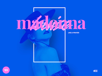 Color By Artist | Madonna color design layout minimal music type typography