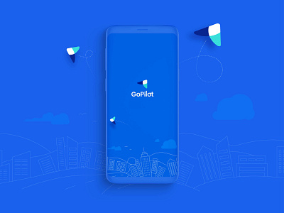 GoPilot App branding design identity logo mobile app ui ux