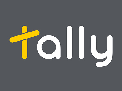 Tally logo bank account currency design digital digital bank gold illustration logo mobile app money savings savings account tally yellow