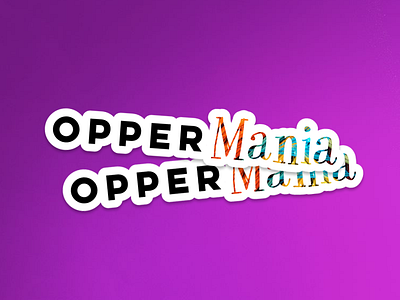 Oppermania Logo faith family fun logo oppermania