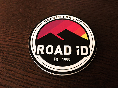 ROAD iD Stickers badge mountain road id sticker