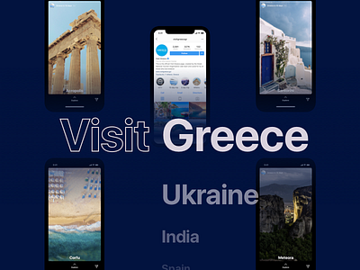 Visit _____ in 10 days instagram mobile stories travel ui ux
