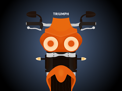 Triumph Street Triple R bike design dribbble giveaway illustration invitation invite motorcycle procreate procreate art triumph