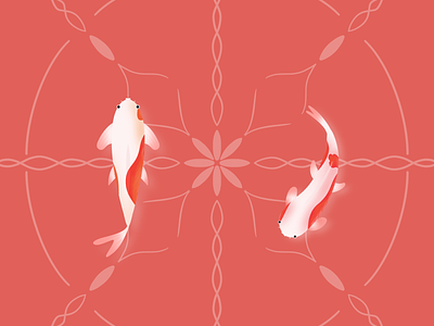 Koi | Fishes design fishes illustration koi fish procreate procreate art