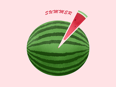 Watermelon ● Summer design illustration procreate procreate art summer watermelon
