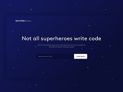 Not all superheroes write code 🦸‍♀️🦸‍♂️ landingpage nocode