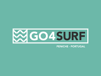 Go4Surf Logo brand identity logo peniche portugal sea surf waves