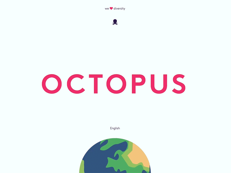 Octopus Diversity animation diversity finance language octopus words world