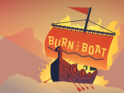 Burn The Boat burn the boat fire ship viking