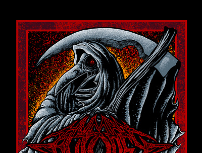 Crow reaper artwork dark crow dark ilustration design metal