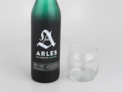 Arles Absinthe absinthe arles liquor nashville package design vintage