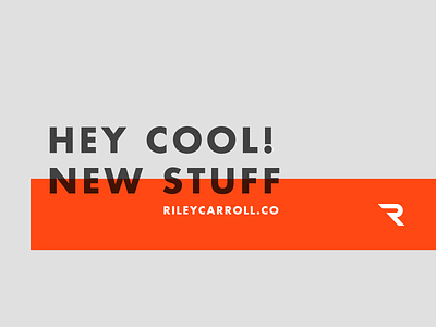 rileycarroll.co branding futura bold logo design nashville new work portfolio site riley student