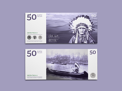 The American Dollar | 50 american dollar dollar indian iriquois mock money plains redesign