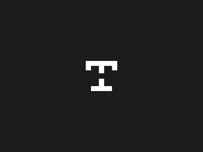 TH Monogram bnw branding h logo logomark mono monogram negative space simple t typography