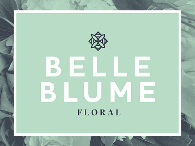 Belle Blume branding floral florist flower logo logomark nashville thick lines