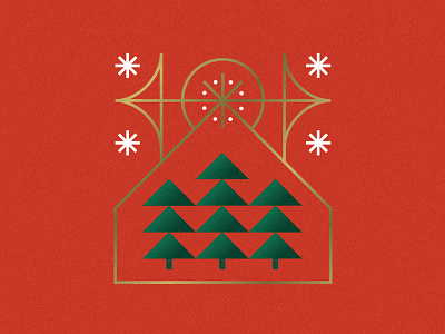 Christmas christmas design holiday illustration nashville noel snow trees