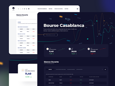 Redesign website Bourse Casablanca 📉 design ui ux