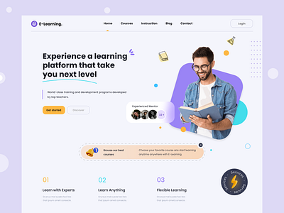 E-learning platform design ui ux