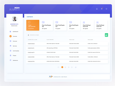 Moov Business - Dashboard app design ui ux