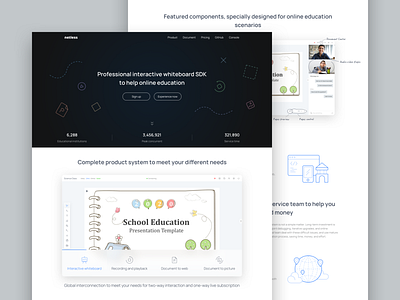 Netless Landing Page landingpage ui web