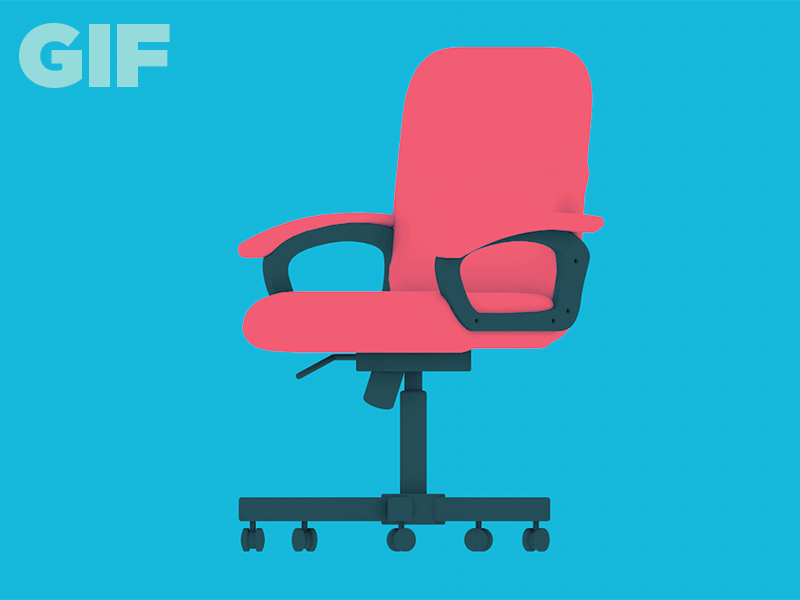 Animated] Spinning Desk Chair by Michael Shillingburg on Dribbble