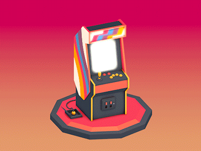Arcade Machine 2 3d arcade cinema4d gif machine render