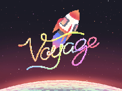 Voyage! exploration planet rocket space spaceship