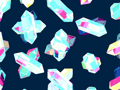 crystals 3d cinema4d crystals gems gif glossy rocks