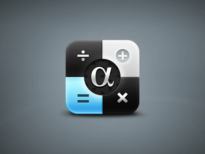 AlphaCalc Icon alphacalc calculator icon ios ipad iphone