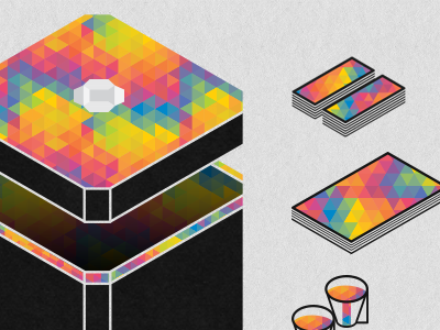 Colorbox box color design glyph logo product web