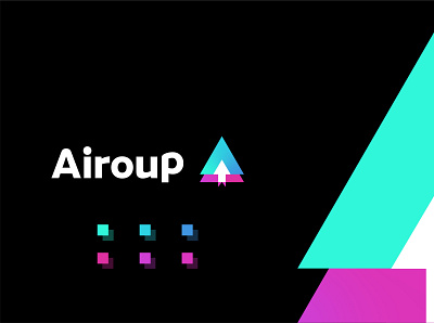 Airoup Logo Design. a b c d e f g h i j k l m n abstract blend brand brand identity branding clean creative creative logo ecommerce icon logo logo designer mark modern multiple color o p q r s t u v w x y z tech logo unused vector