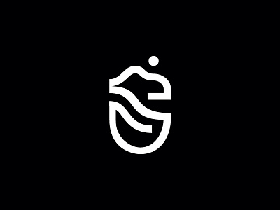 Dribbble Bieszczady Black 01 black branding graphic grid line logo mark mountains river sign simple white