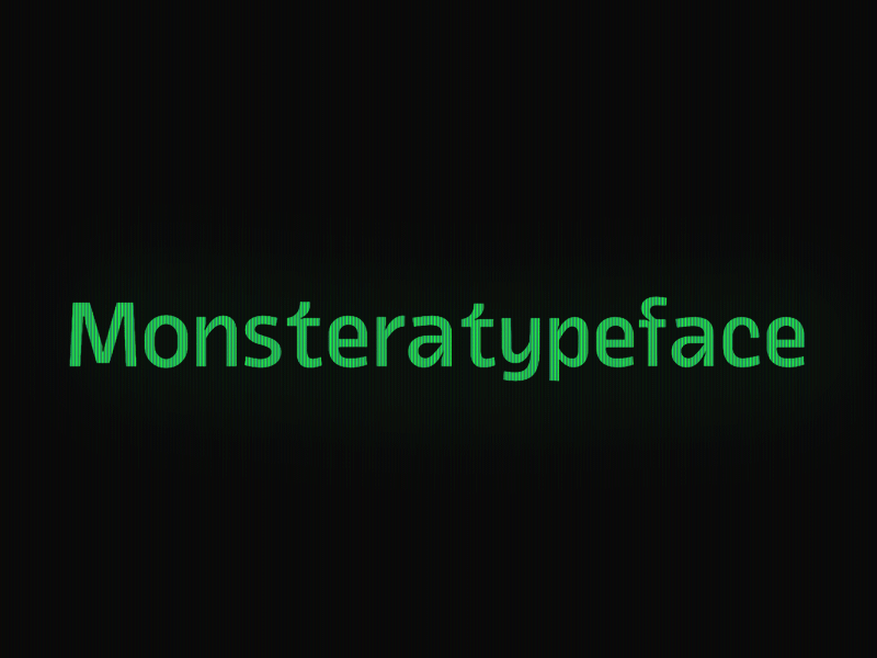 Monstera variablefont font green letters monstera type type animation typeface typography variable variable font variable fonts