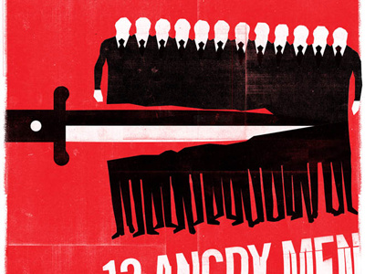 12 Angry Men design illustration poster type