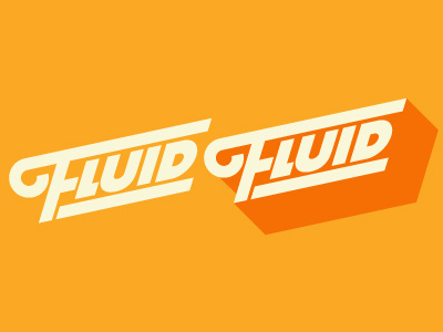 Fluid fluid logo orange