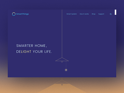 Smart Home Landing Page-D3 100dailyui homepage landing page smart home uiux web