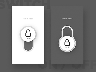 Switch On/Off-D15 app dailyui icon key lock locker on off smart home smarthome switch uiux