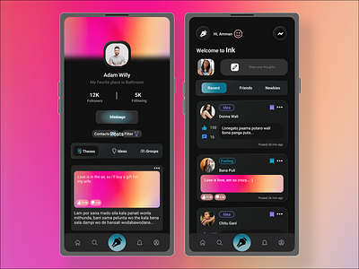 Social Media MOCKUP android design graphic design ios mobile apps ui ui design uiux
