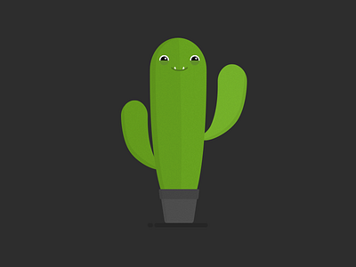 Cactus n.2 cactus character flat illustration sketchapp vector