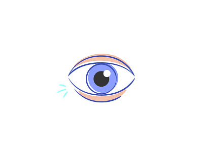 Visual eye illustration spot illustration startup branding ui vector visual
