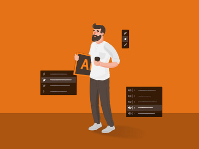 Adobe Illustrator adobe adobe illustrator branding character character design illustration startup branding ui vector