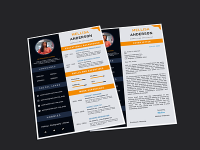 Top-notch Resume Design with Cover Letter custom cv cv cv design cv template design graphic design infographic job personal resume resume design resume template