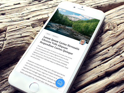 Mobile Article Page article design feature mobile news phone story ui ux web
