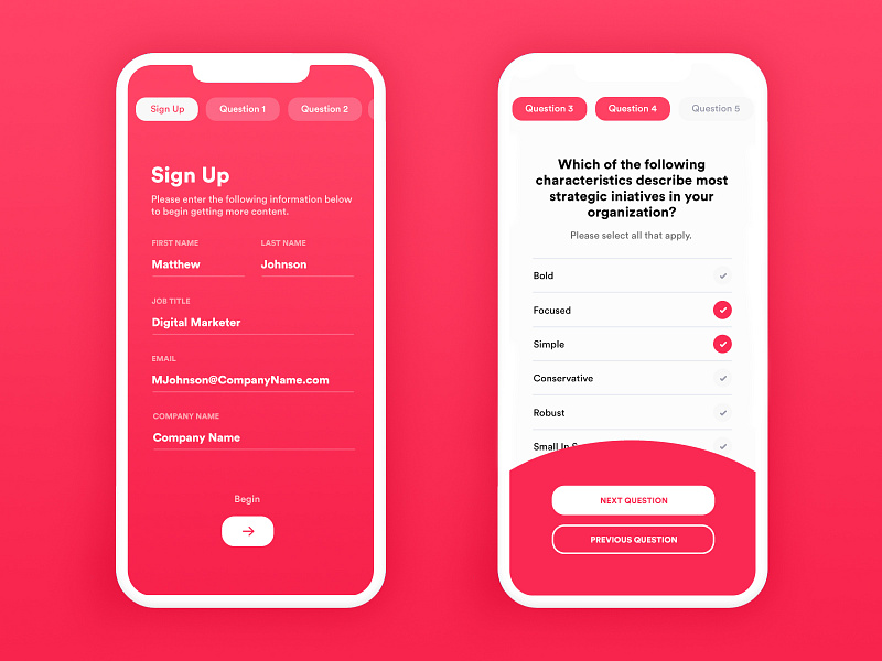 Assessment Form Concept by Matt Herrmann on Dribbble