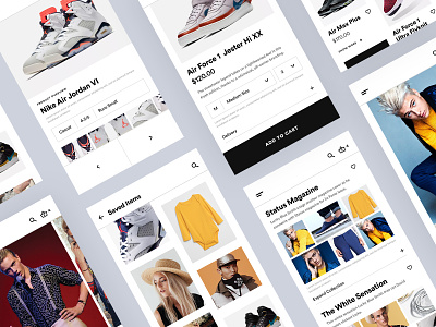 Fashion | E-Commerce App - Full View app application clean ecommerce fashion feed layout minimal mobile photograhy shop ui ux