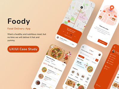 Foody - Food Delivery App - UX/UI Case Study
