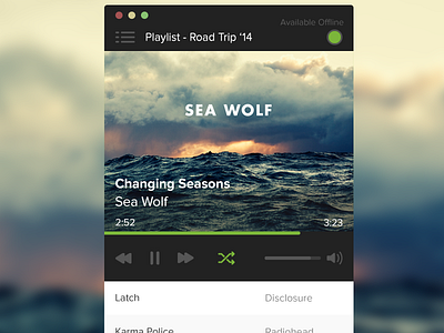 Spotify Mini Player flat flat ui music music player redesign spotify spotify redesign ui