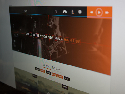 SoundCloud Redesign orange redesign soundcloud ui ux